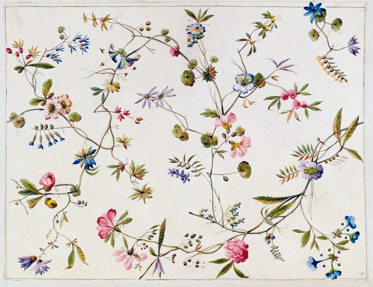 Textiltervezés, 1788-92 körül alkotó: William Kilburn
