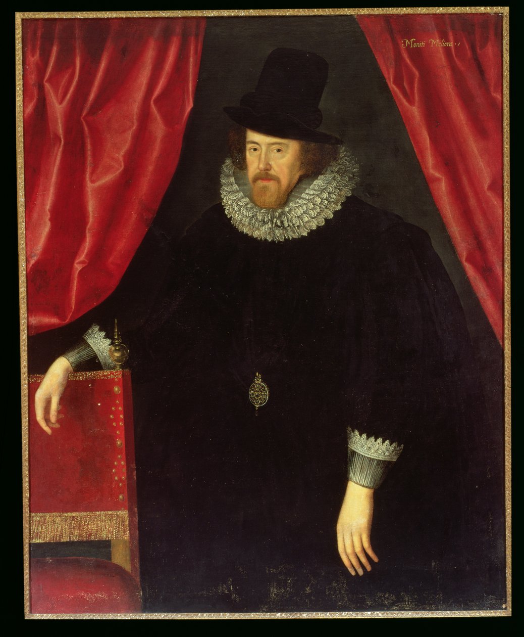 Francis Bacon (1561-1626), Verulam 1. bárója és St. Albans vikomtja portréja alkotó: William Larkin