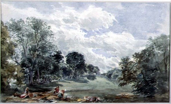 Barncluith Park (wc, papír) alkotó: William Linnaeus Casey