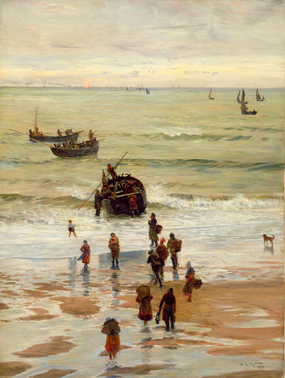 Halászhajók indulnak Portelből, 1872 alkotó: William Lionel Wyllie