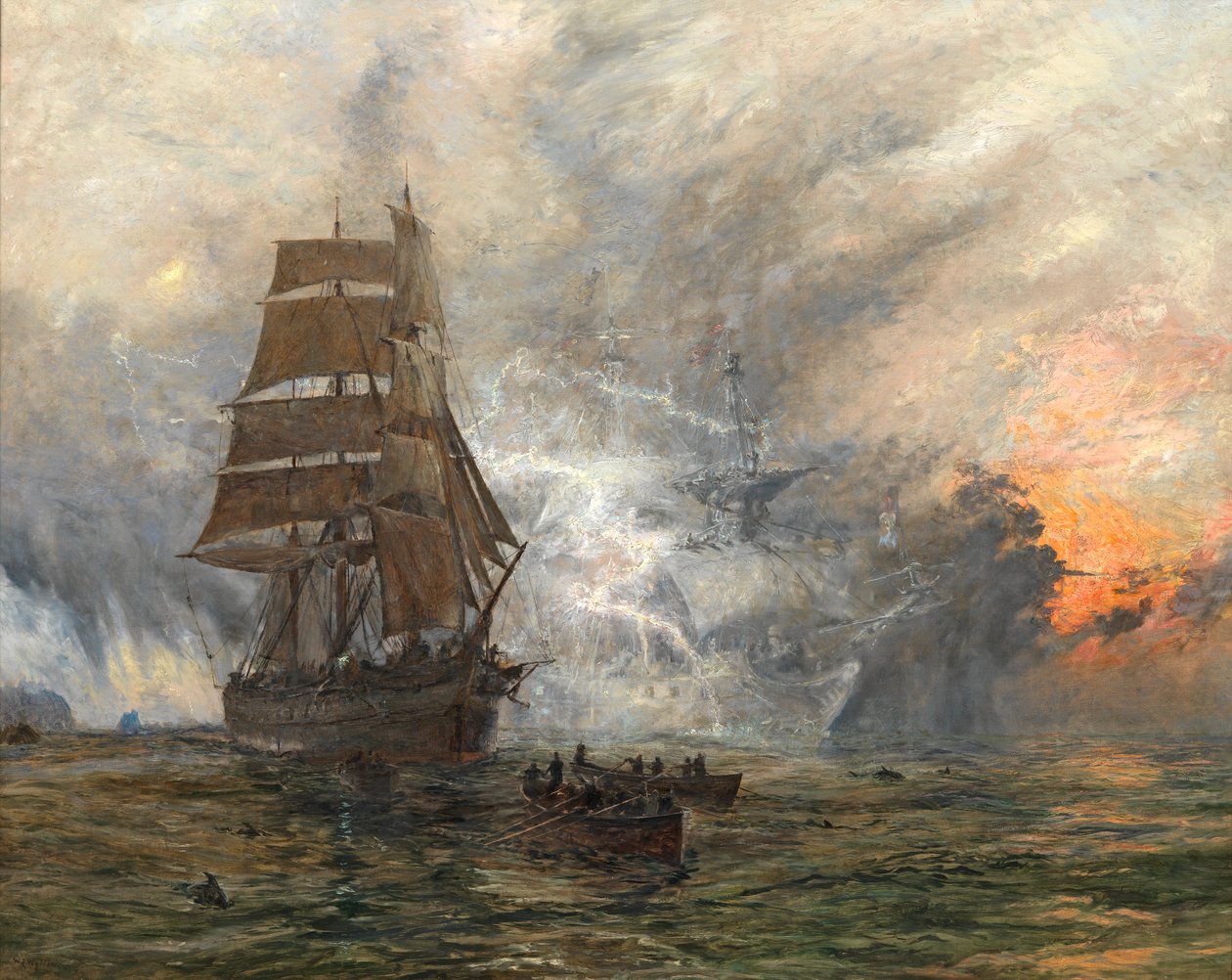 A fantomhajó, 1889 körül alkotó: William Lionel Wyllie