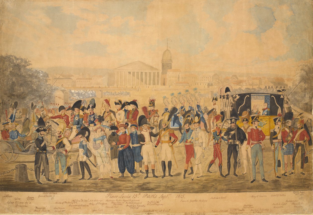XV. Lajos hely, Párizs, 1815. szeptember (wc papíron) alkotó: William Loftie