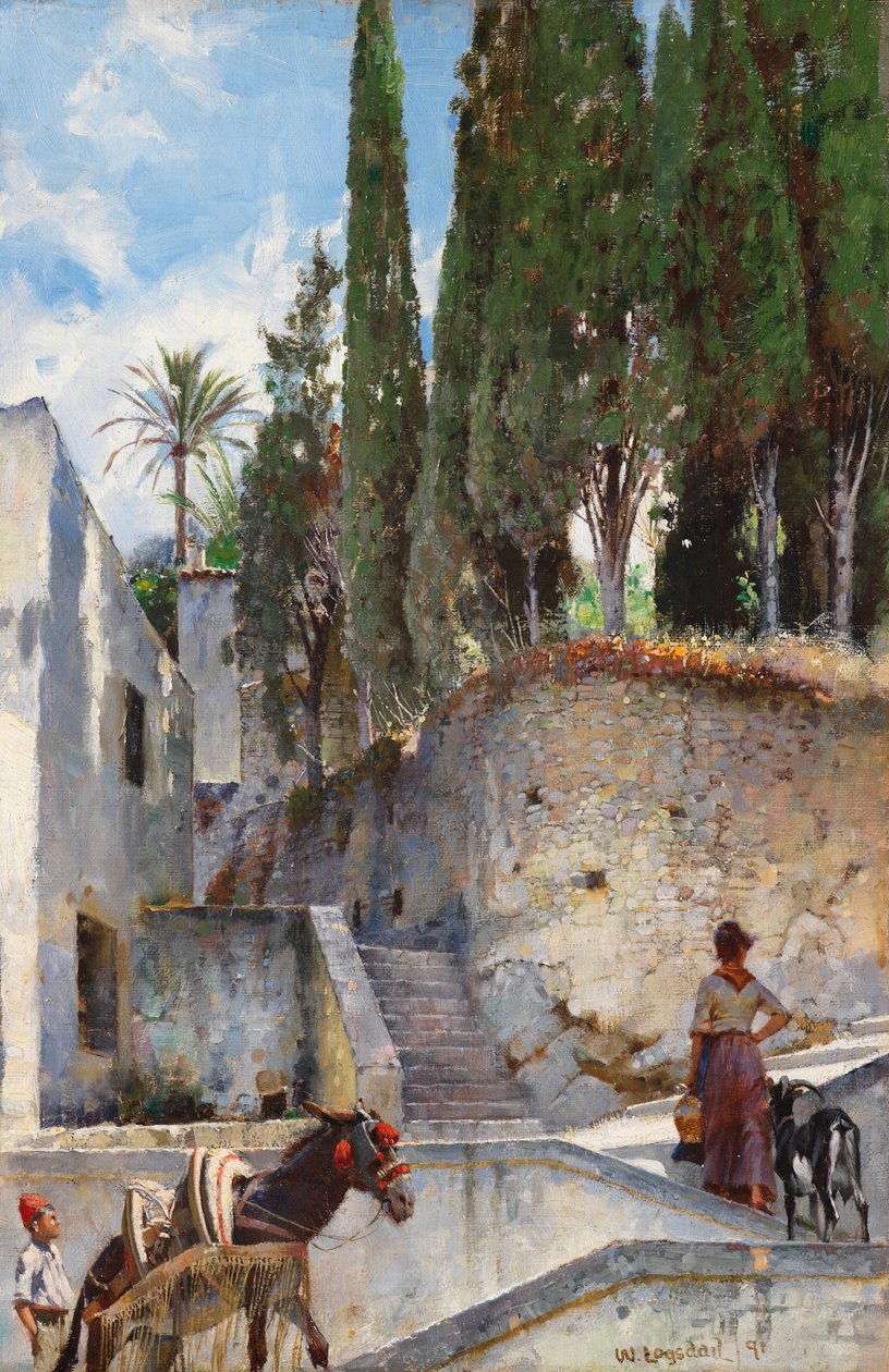 Nápoly hátsó utcái, 1891 alkotó: William Logsdail