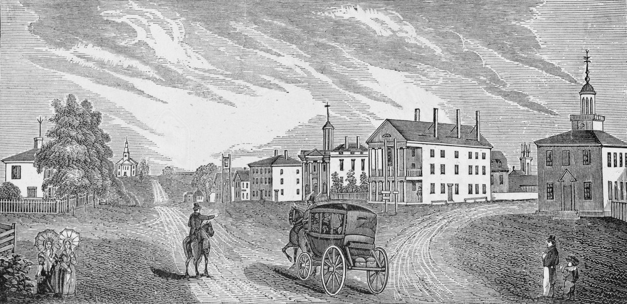Richmond polgárai a Capitol Square-en a tűzvész idején, illusztráció a „Csatták és a polgárháború vezetői” című könyvből, szerkesztette Robert Underwood Johnson és Clarence Clough Buel alkotó: William Ludlow Sheppard