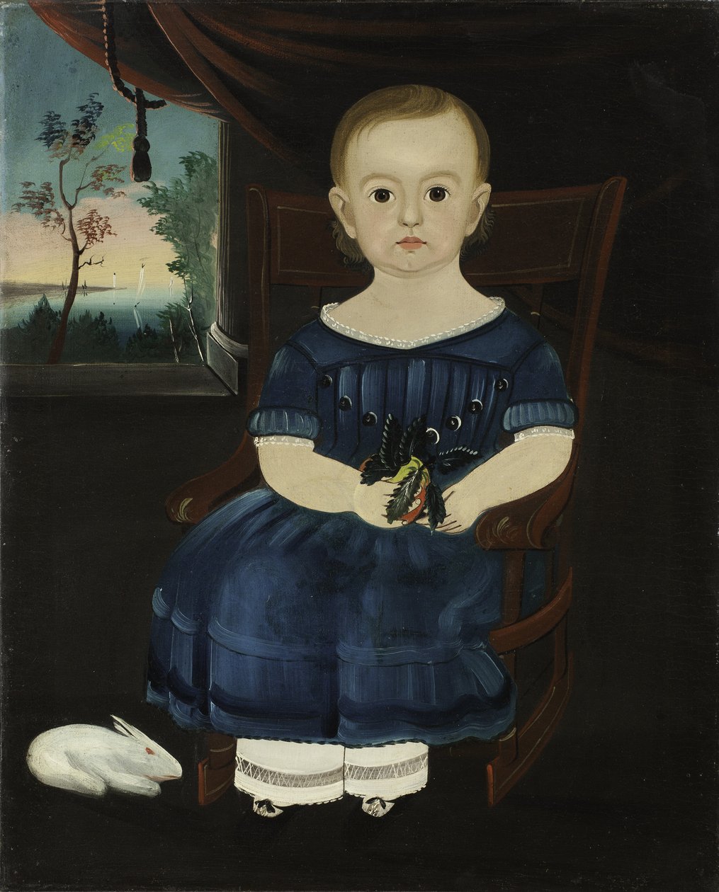 Gyermek nyúllal, 1835 alkotó: William Matthew Prior