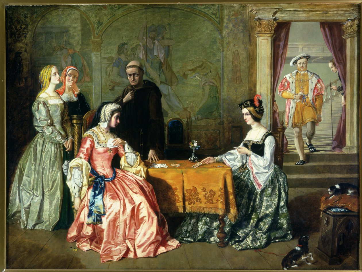 VIII. Henrik (1491-1547) és feleségei alkotó: William Maw Egley