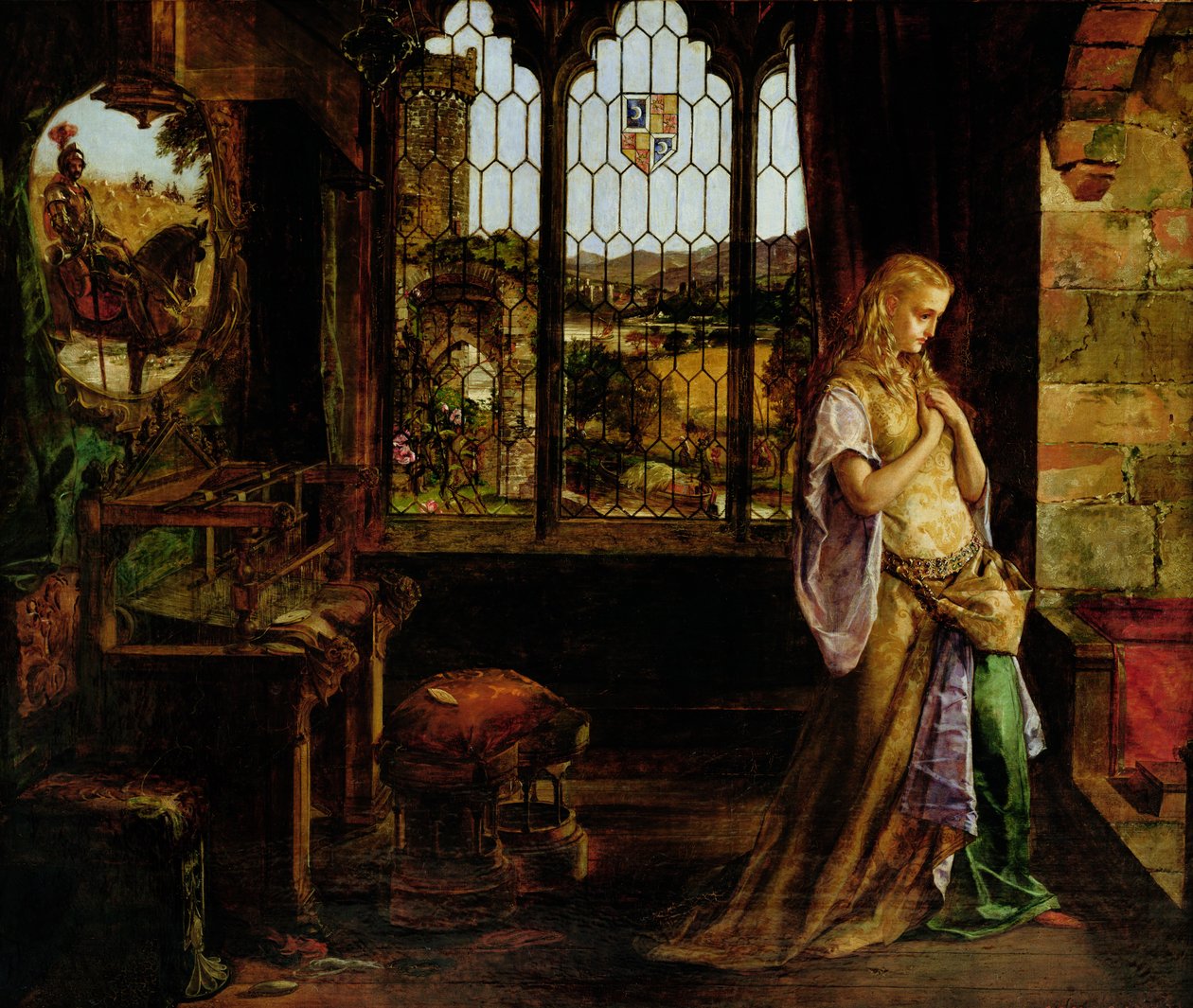 The Lady of Shalott, 1858 alkotó: William Maw Egley