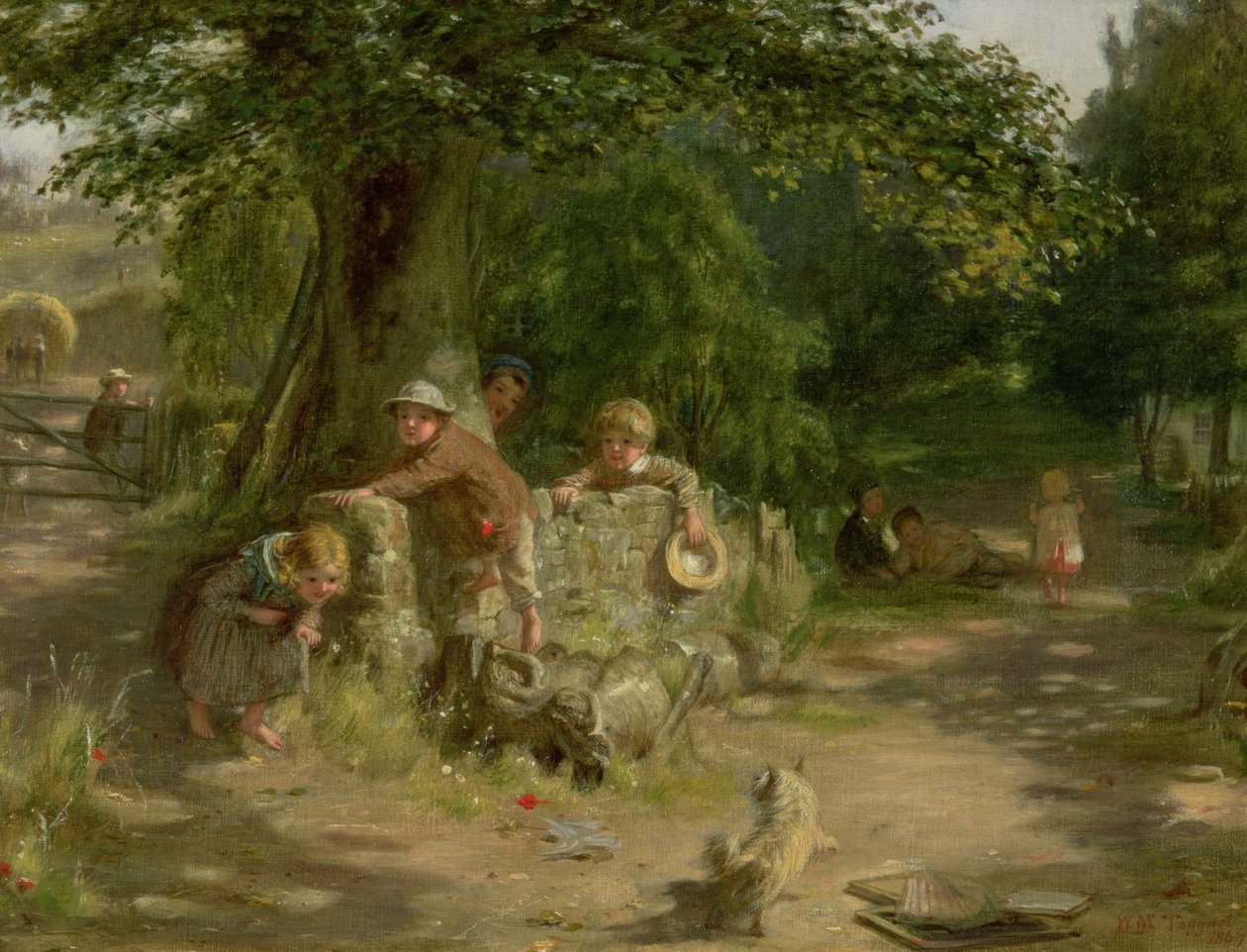 Játszótársak, 1867 alkotó: William McTaggart