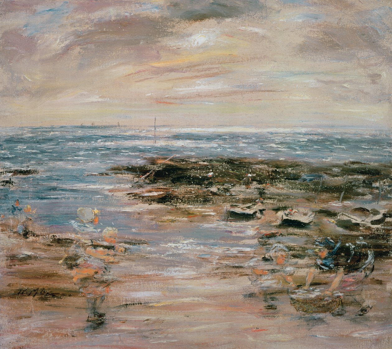 Port Seton, Skócia alkotó: William McTaggart