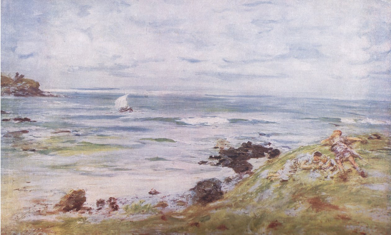 St Columba eljövetele, Bibbys Annual, 1916-1917 alkotó: William McTaggart