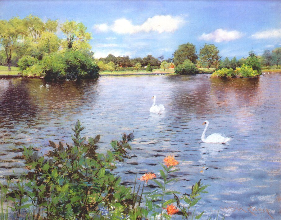 Long Island Laken alkotó: William Merritt Chase