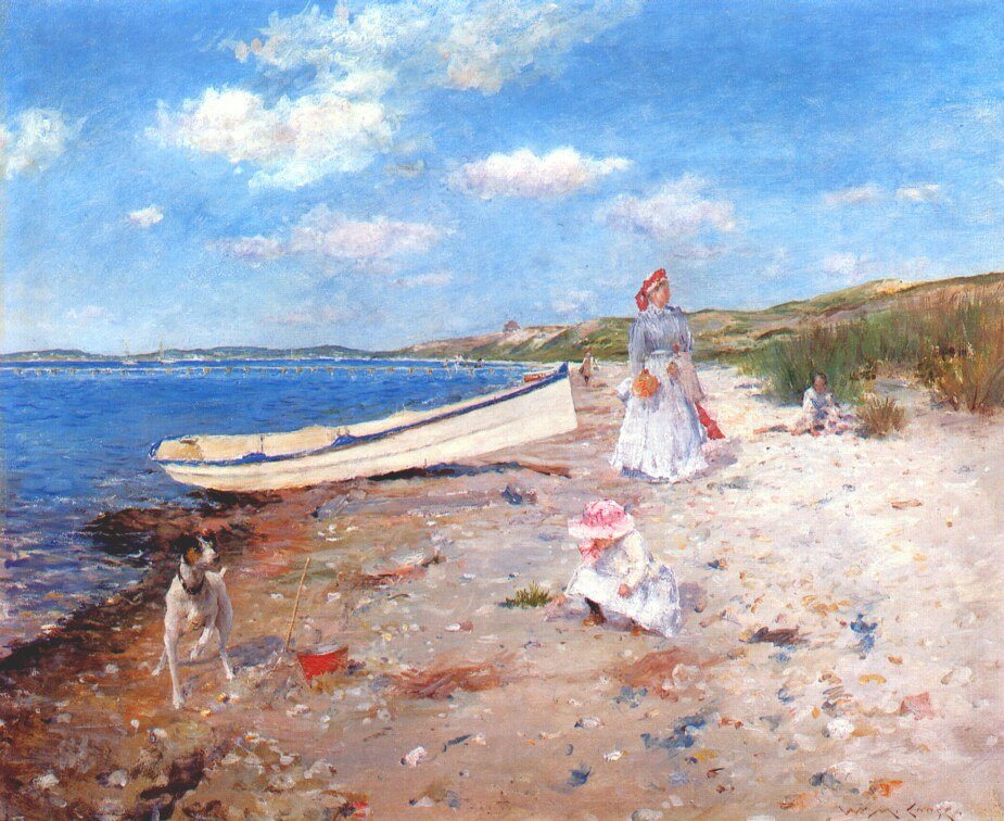 Napsütéses nap a Shinnecock Baynben alkotó: William Merritt Chase