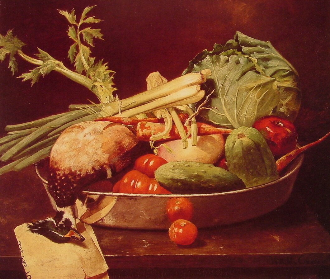Csendélet Vegetablennel alkotó: William Merritt Chase