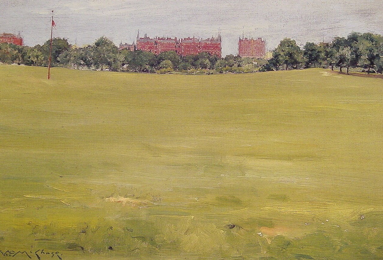  Kilátás a Central Parkból alkotó: William Merritt Chase