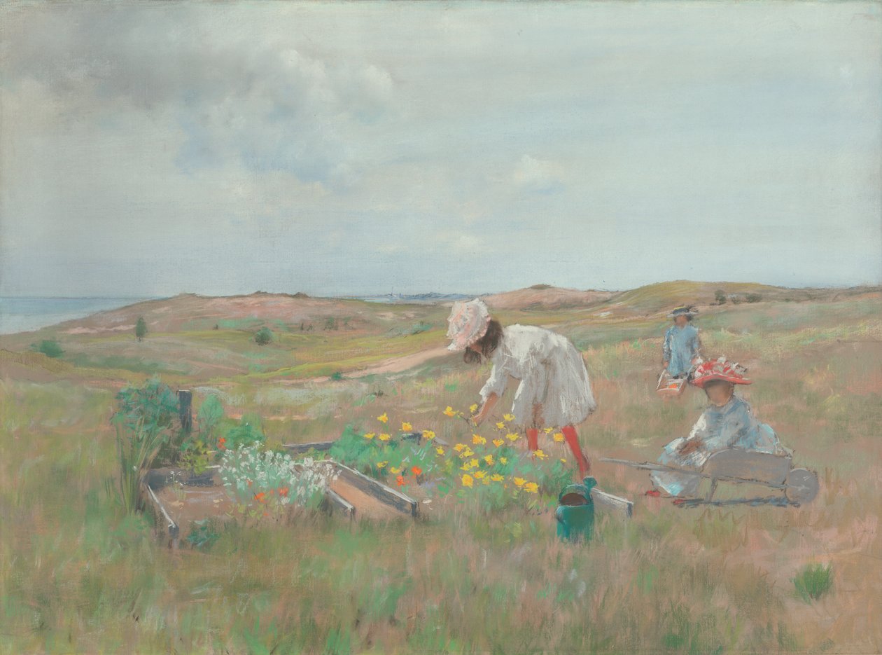 Gathering Flowers, Shinnecock, Long Island, 1897 körül alkotó: William Merritt Chase