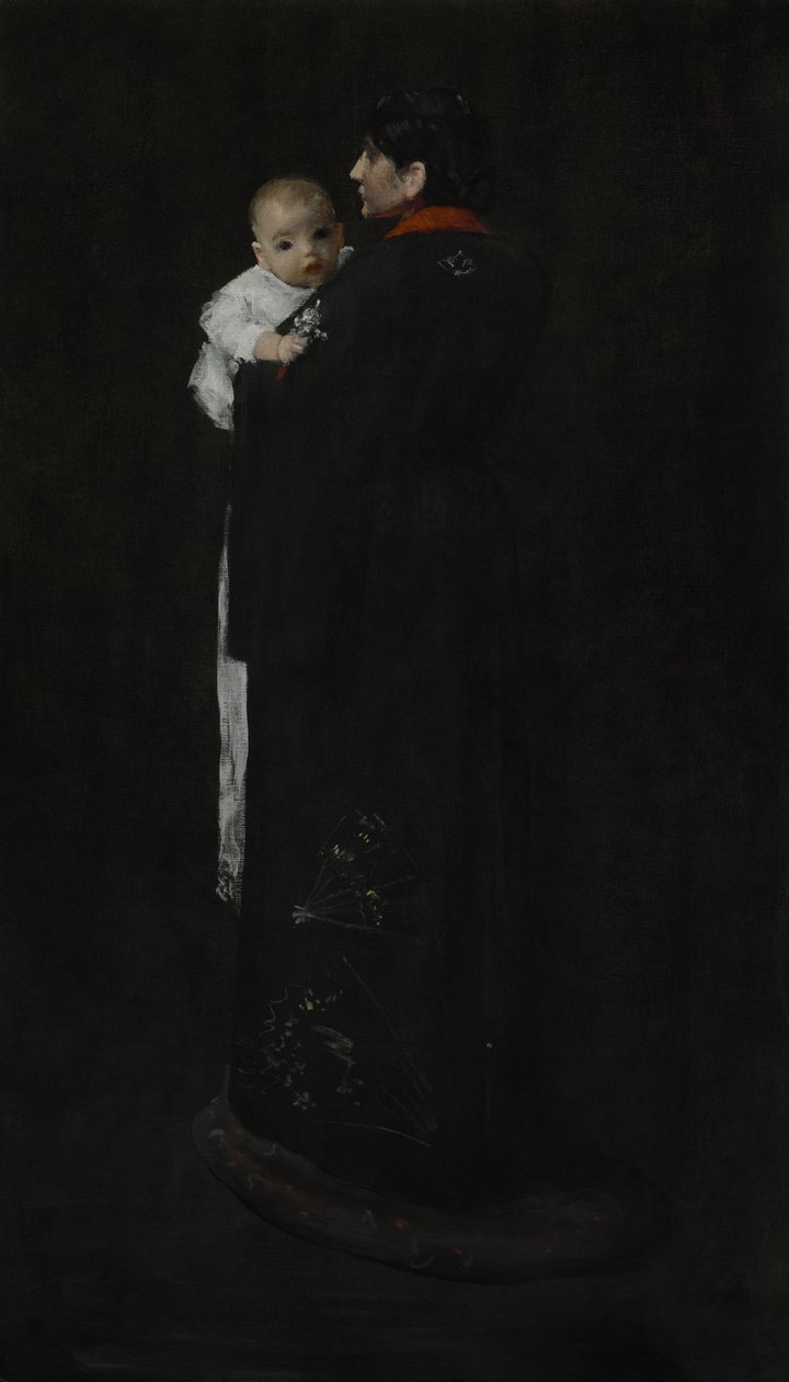 Anya és gyermeke (Az első portré) c. 1888 alkotó: William Merritt Chase
