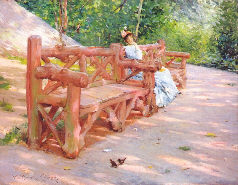Park pad időpontja alkotó: William Merritt Chase