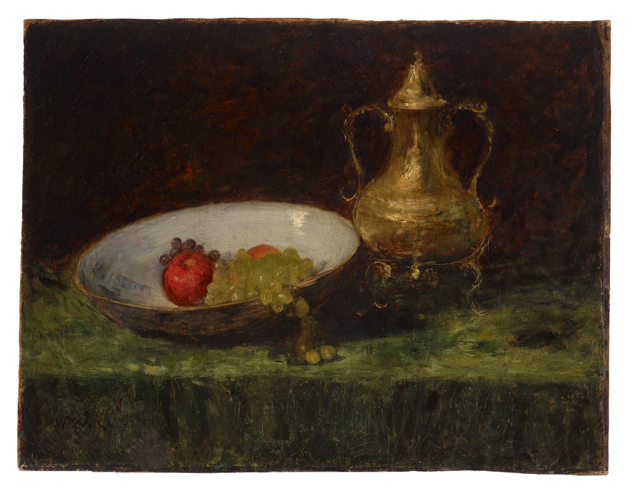 Csendélet (gyümölcs- és rézedény) alkotó: William Merritt Chase