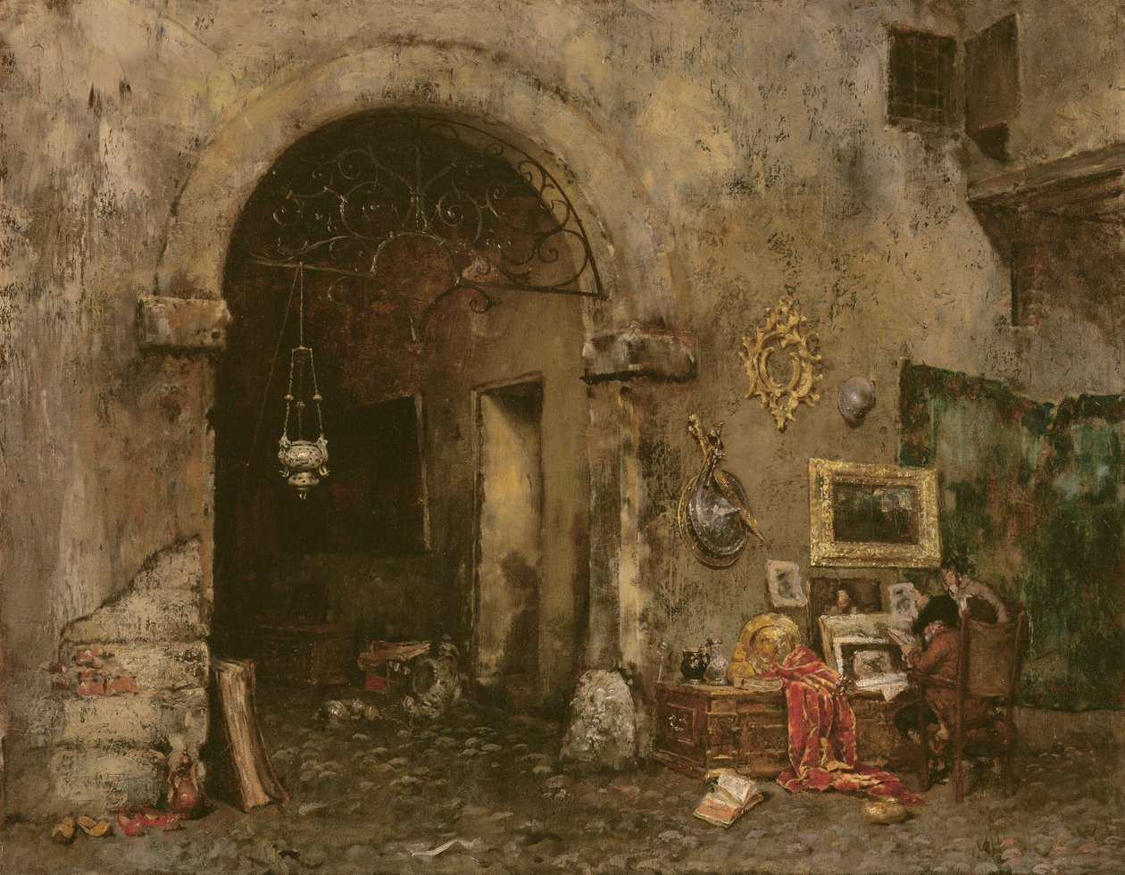 Az Antikvárium, 1879 alkotó: William Merritt Chase