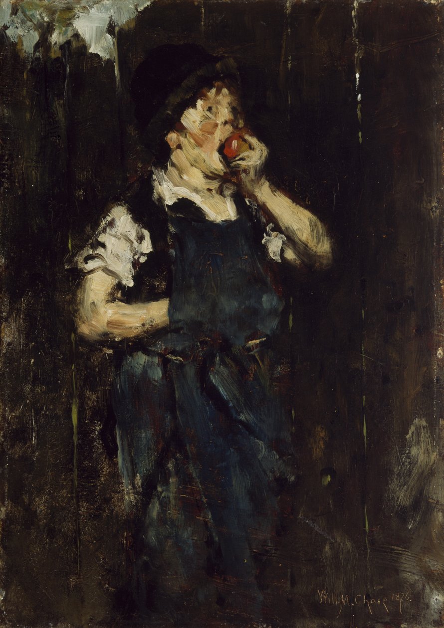 The Apprentice (Boy with Apple), 1876 alkotó: William Merritt Chase