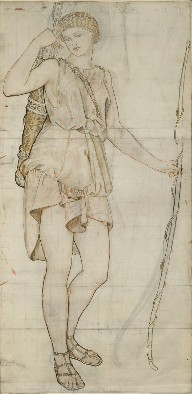 Artemis, 1861 (tinta papíron) alkotó: William Morris