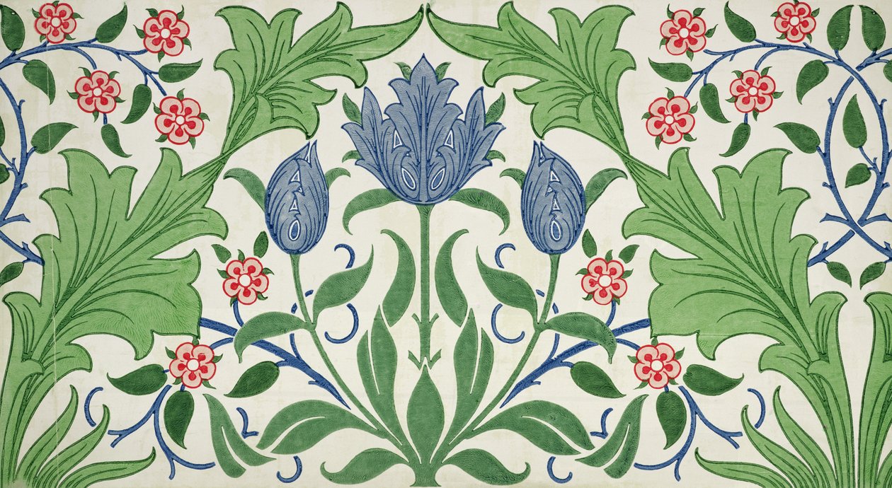 Virágos tapéta tervezés alkotó: William Morris