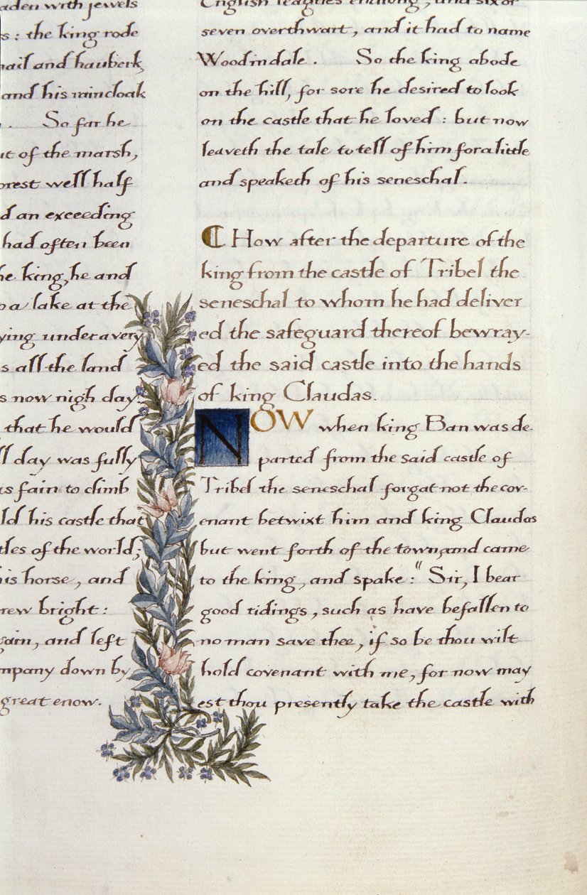 A Lancelot du Lac-ból származó két töredék egyike (re 223038) alkotó: William Morris