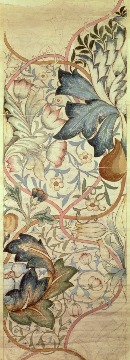 Eredeti terv Morris articsóka hímzéséhez, 1875 körül alkotó: William Morris