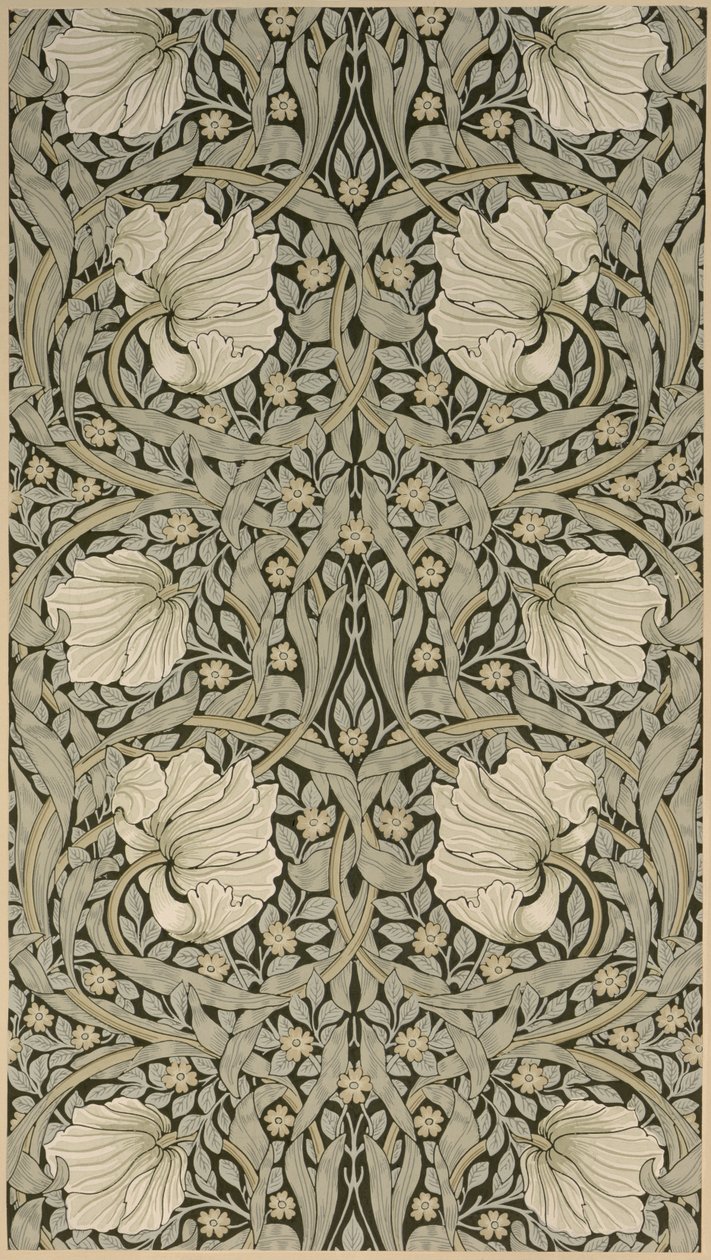 Pimpernel tapéta, 1876, gyártó: Jeffrey & Co, Islington, alkotó: William Morris