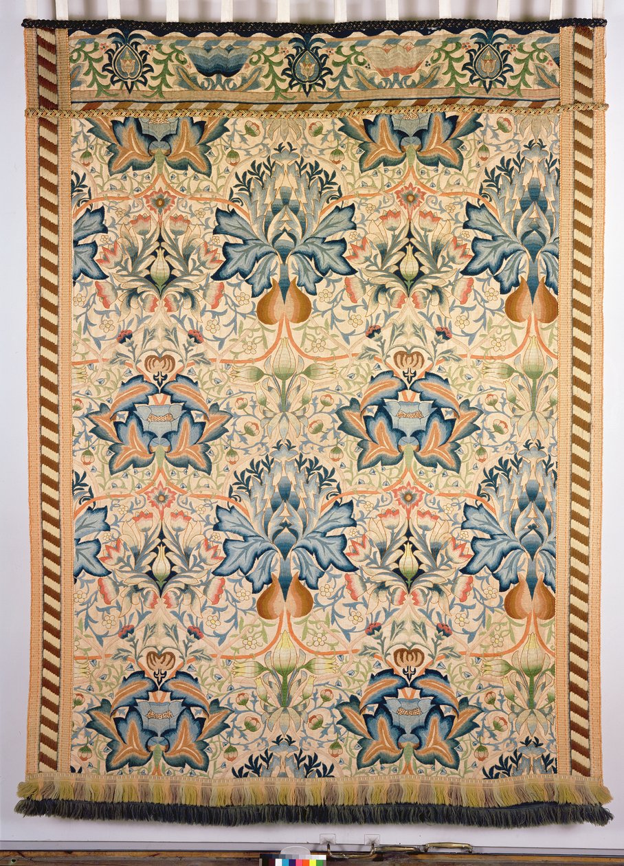 Az Articsóka hímzett függő, Godman asszony munkája, 1877 (krevel gyapjú, vászon) alkotó: William Morris