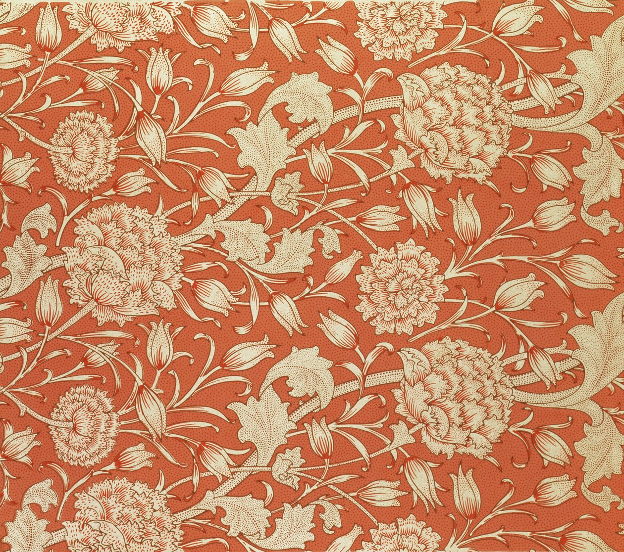 Tulipán tapéta, 1875 alkotó: William Morris