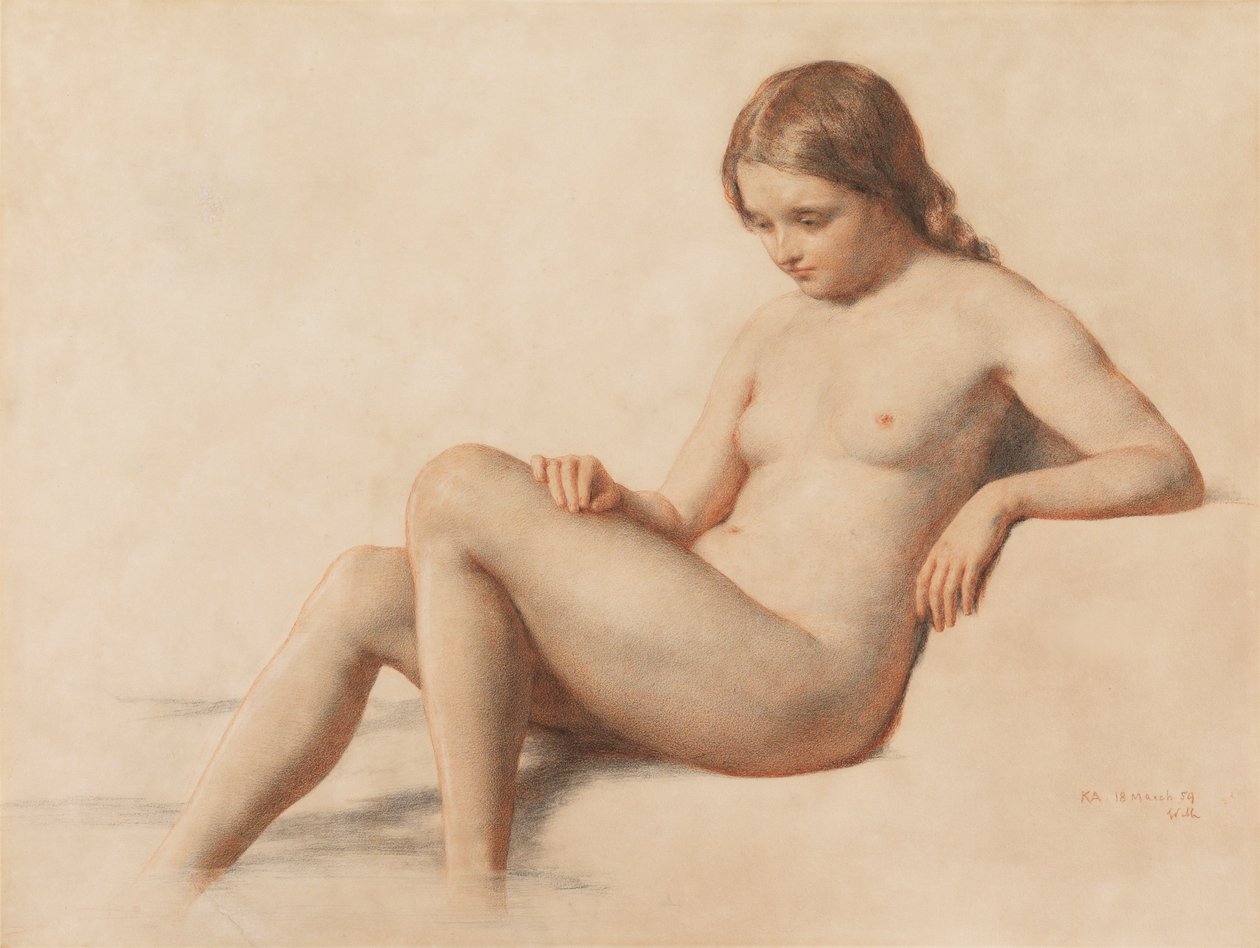 Tanulmány egy aktról, 1859 alkotó: William Mulready