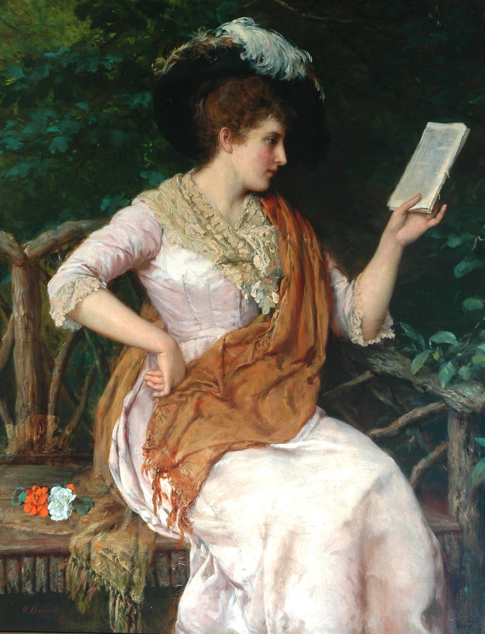 Egy hölgy portréja alkotó: William Oliver