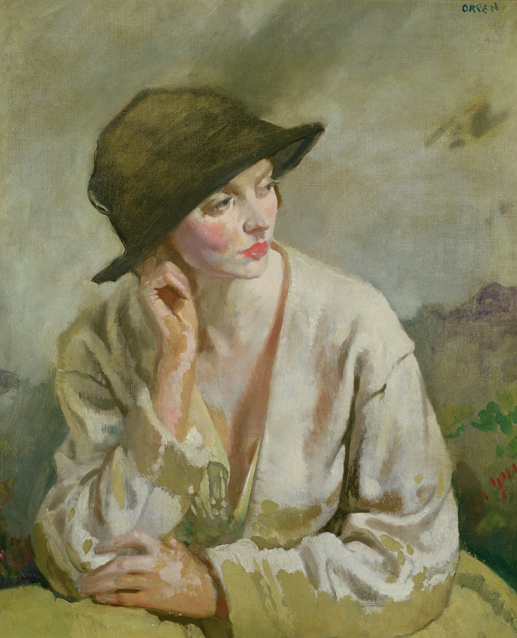 Sinclair kisasszony portréja alkotó: William Orpen