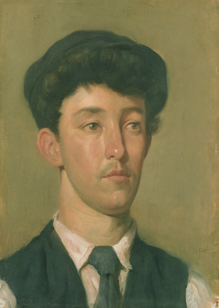 Portré egy fiatalemberről (olaj, vászon, tábla) alkotó: William Orpen