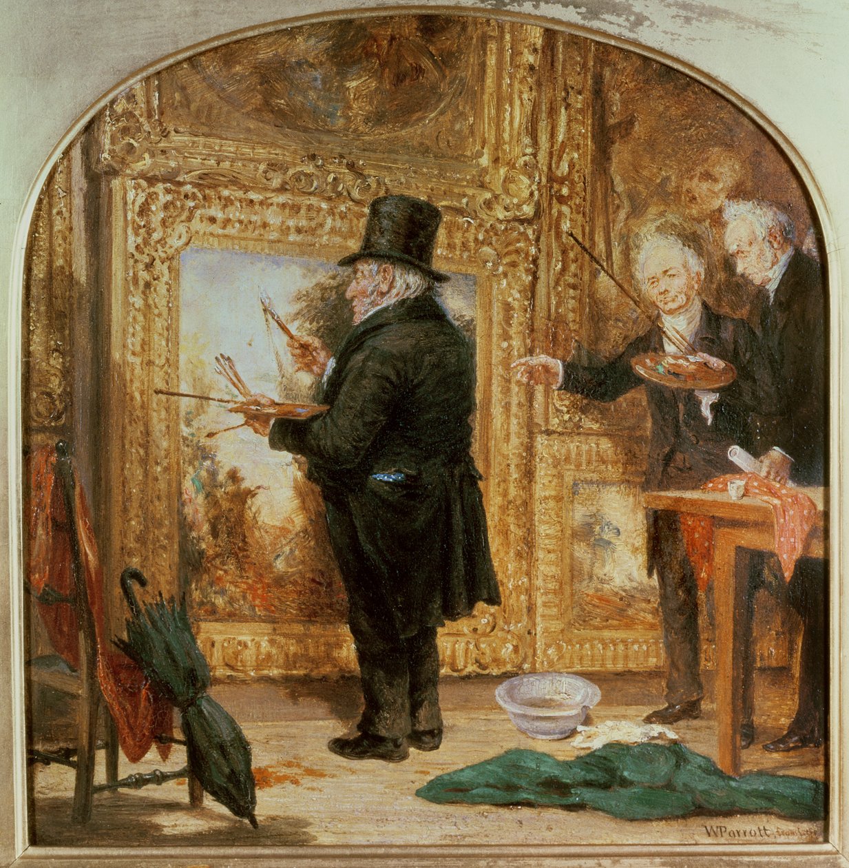 J. M. W. Turner (1775-1851) a Királyi Akadémián, a lakkozás napja alkotó: William Parrott