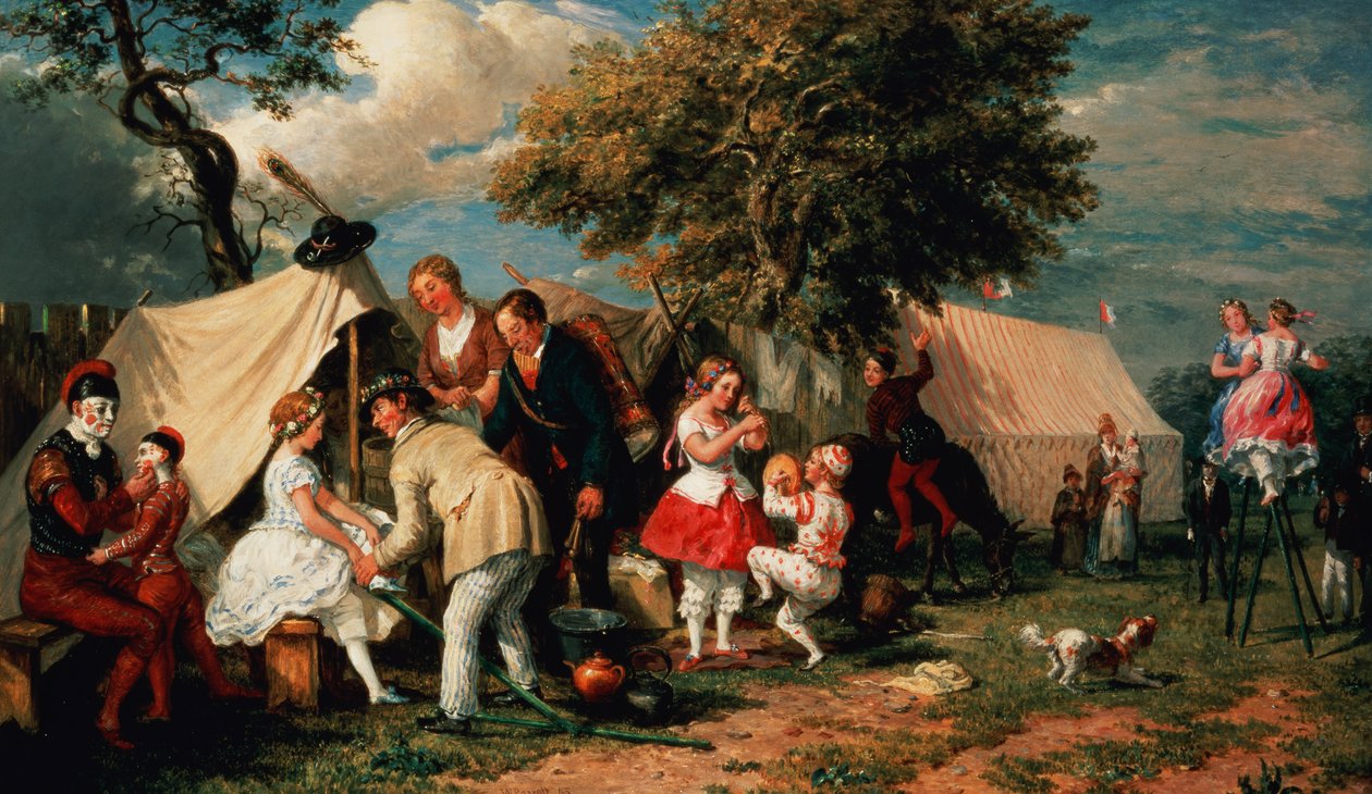 Az akrobaták tábora, Epsom Downs alkotó: William Parrott