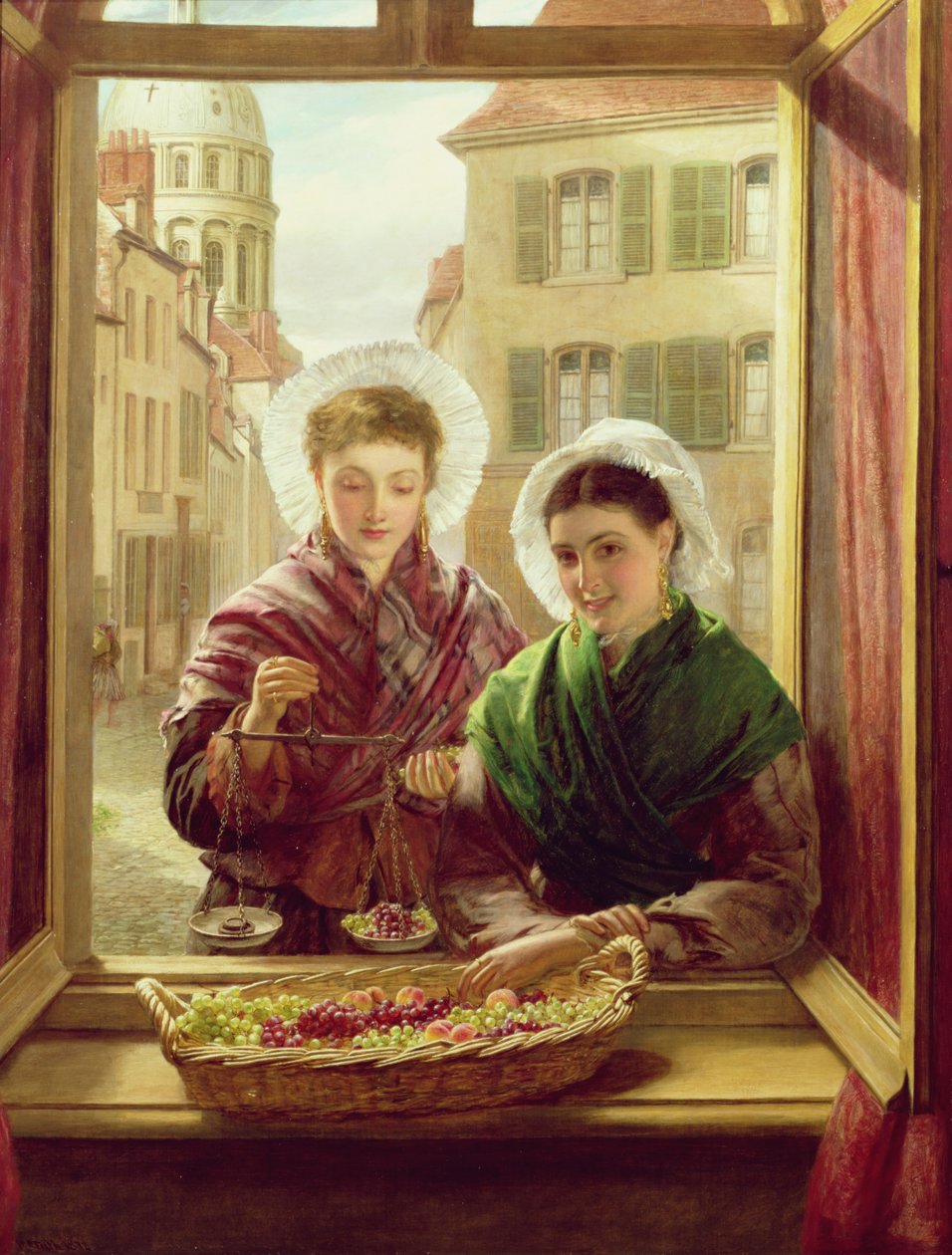 Az ablakomnál, Boulogne, 1872 alkotó: William Powell Frith