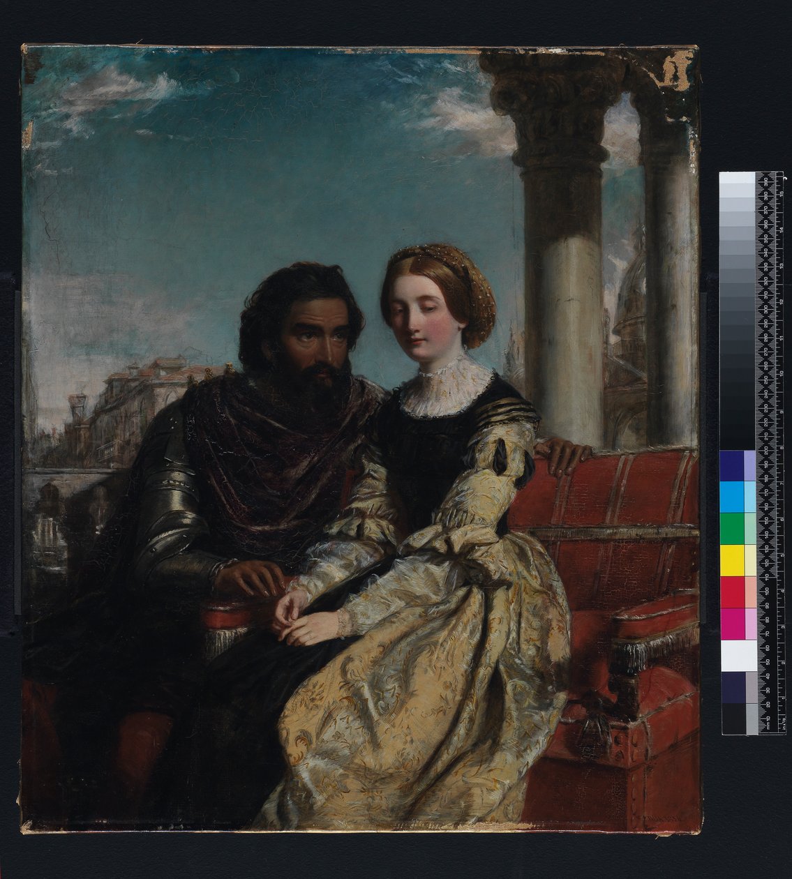 Othello és Desdemona, 184056 körül alkotó: William Powell Frith