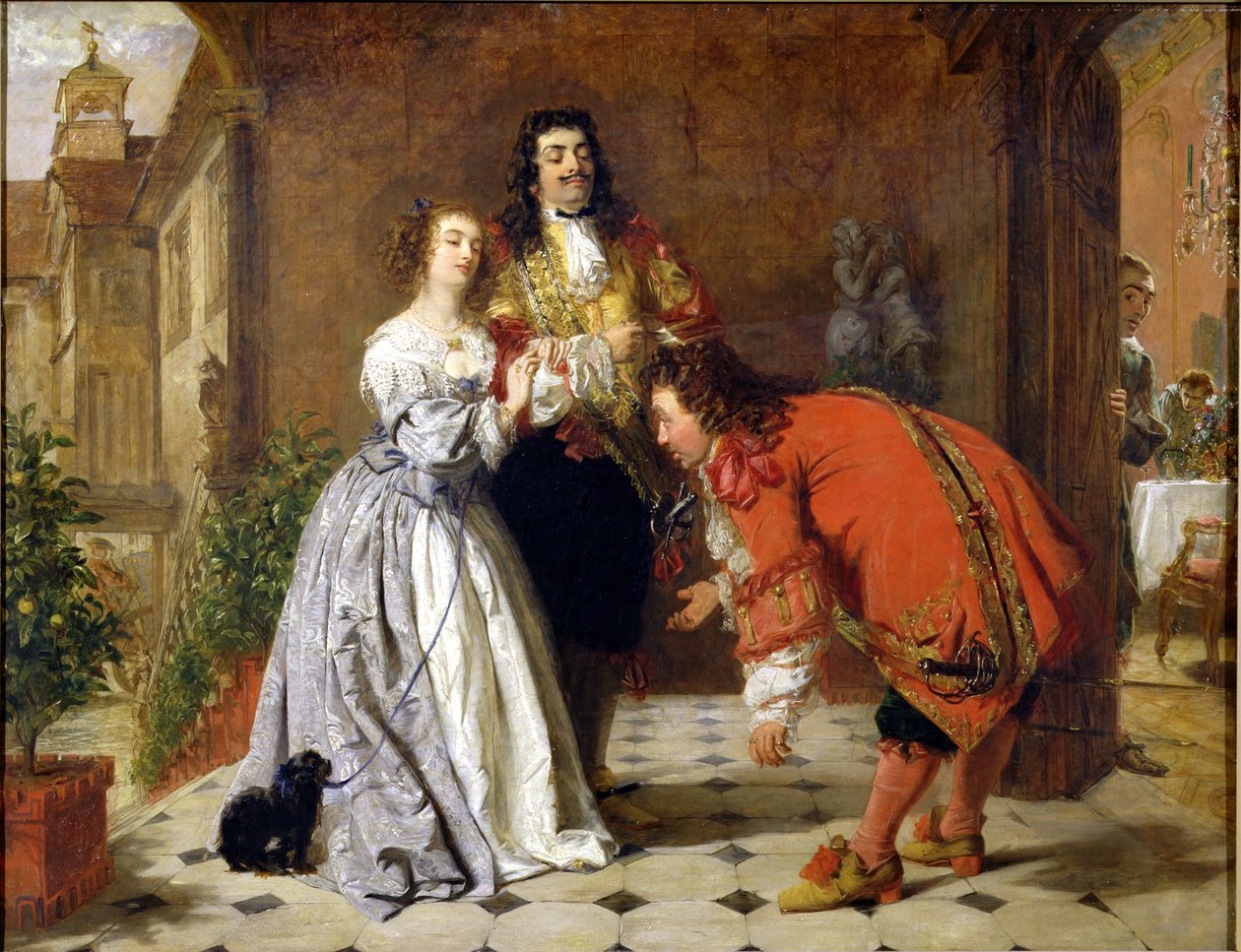 Jelenet Moliere „A leendő úriember” című művéből, 1848 alkotó: William Powell Frith