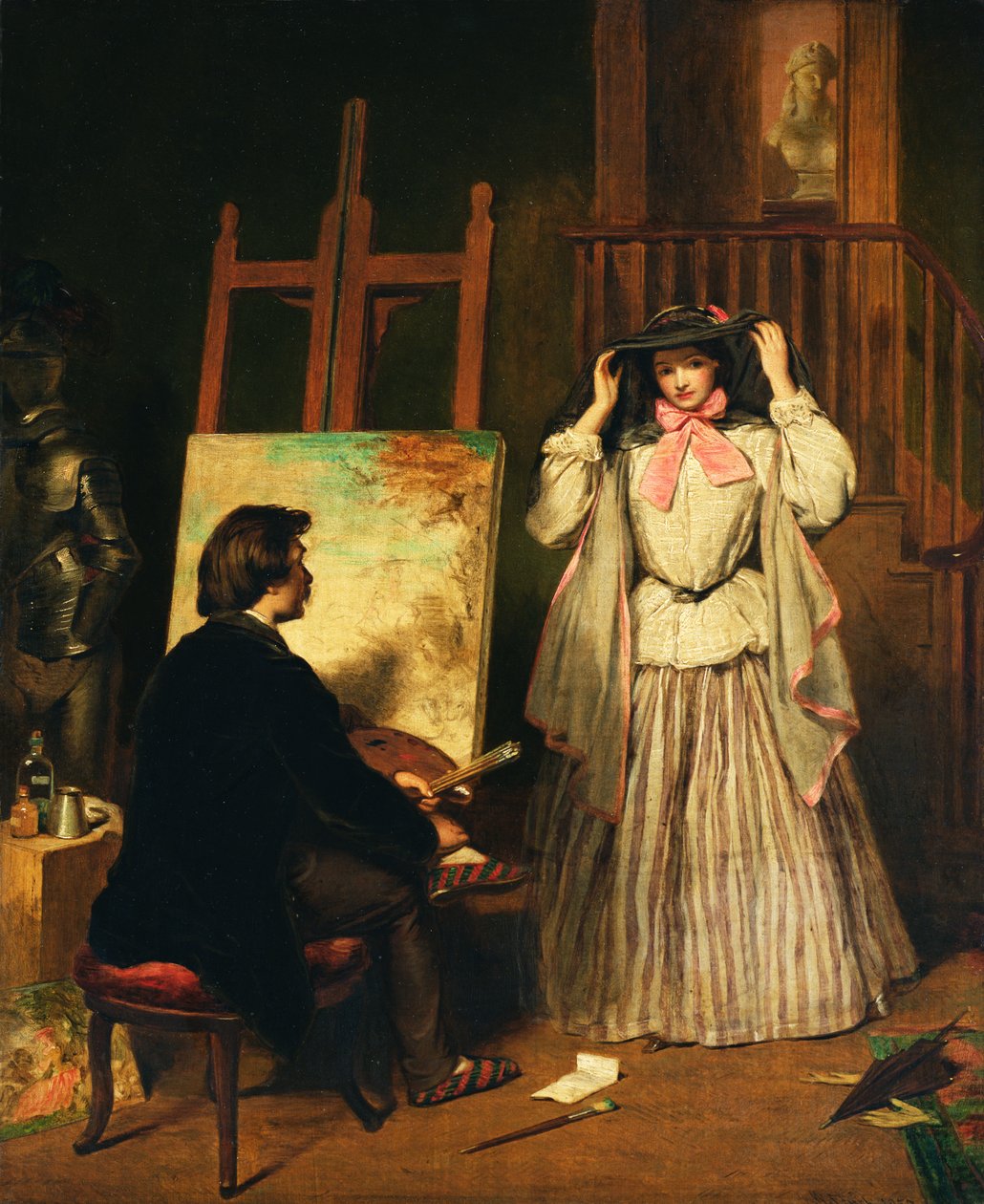 A művész modellje, 1859 alkotó: William Powell Frith