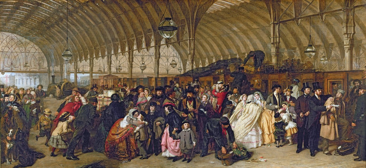 A vasútállomás, 1862 alkotó: William Powell Frith