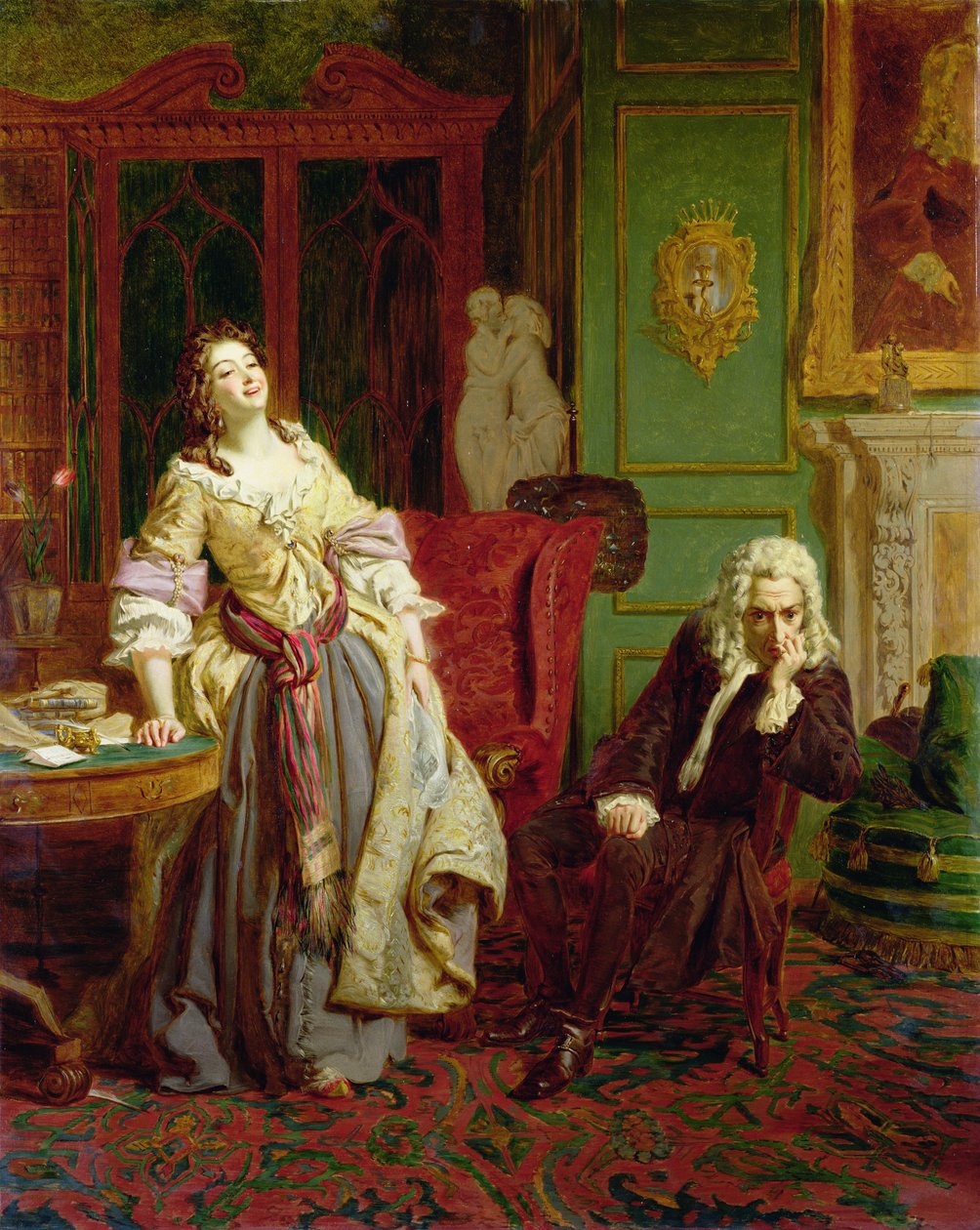 Az elutasított költő (panel) alkotó: William Powell Frith