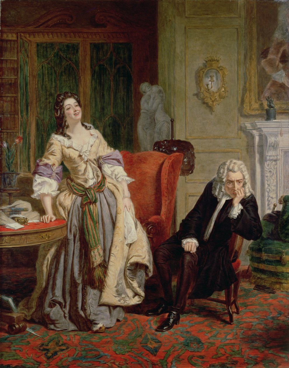 Az elutasított költő: Alexander Pope és Lady Mary Wortley Montagu 1863-ban alkotó: William Powell Frith