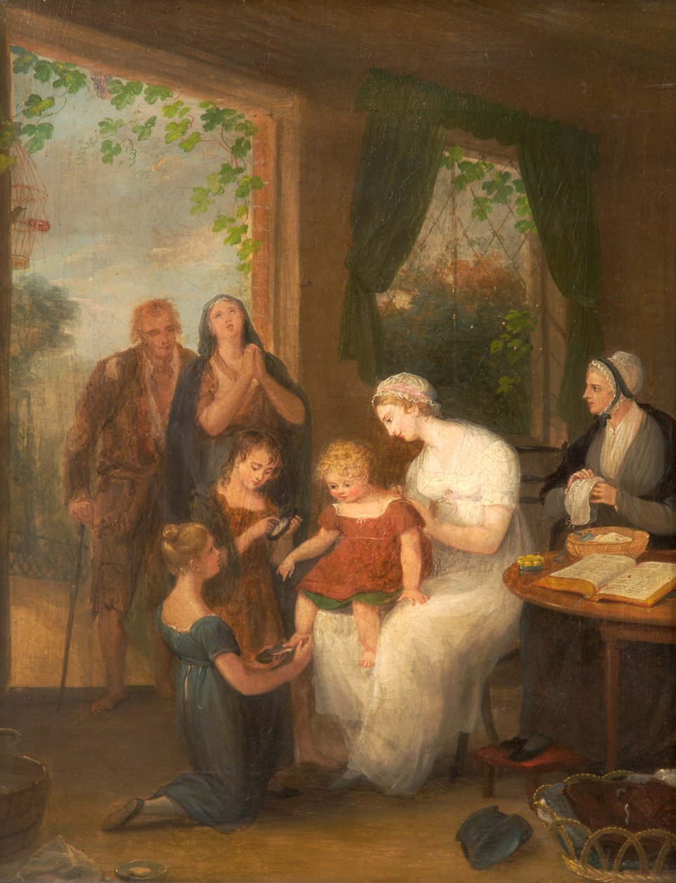 Jótékonyság, 1780-1828 körül alkotó: William Redmore Bigg