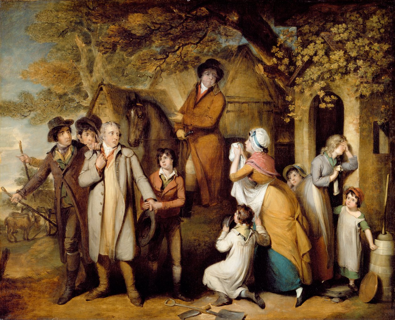A súlyos intéző, vagy szerencsétlen bérlő alkotó: William Redmore Bigg