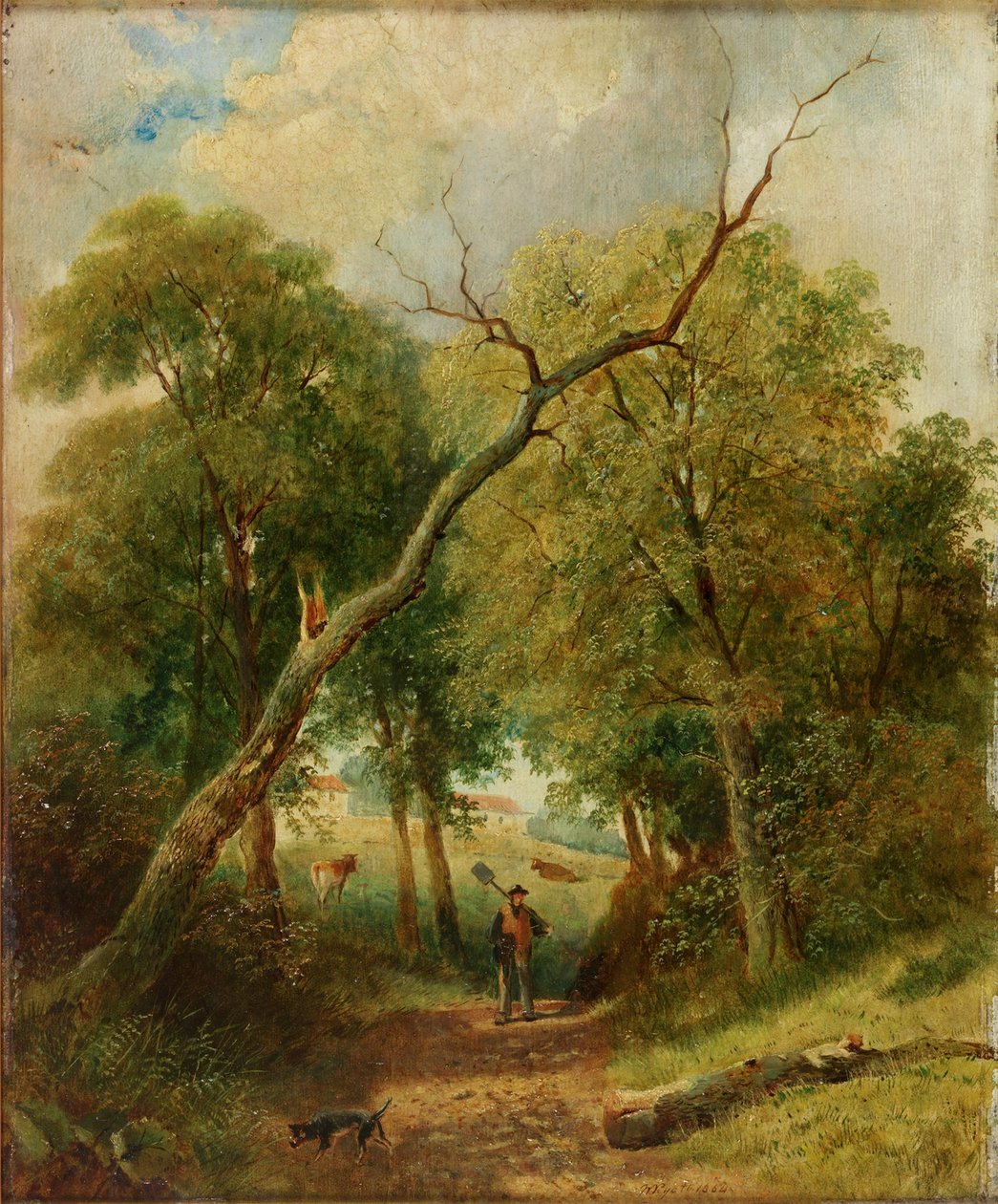 Vidéki jelenet, 1864 alkotó: William Ryott
