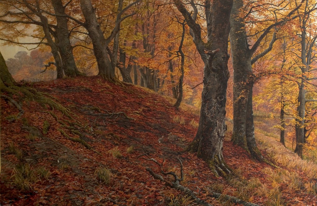 A Fall of Leaf, Arundel Park, Sussex alkotó: William Samuel Jay