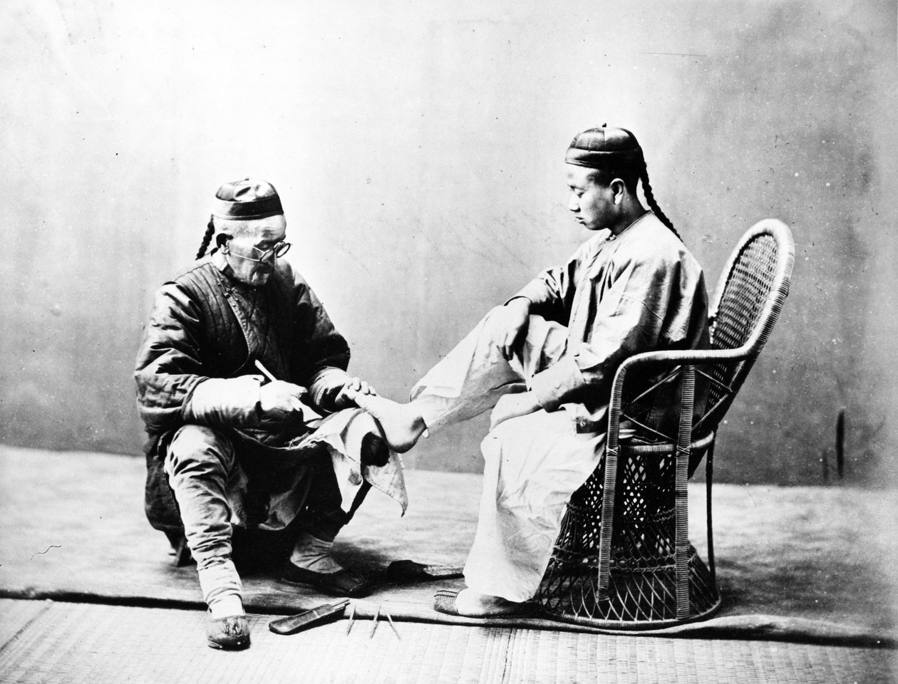 Utcai kukoricavágó, 1875 körül alkotó: William Saunders