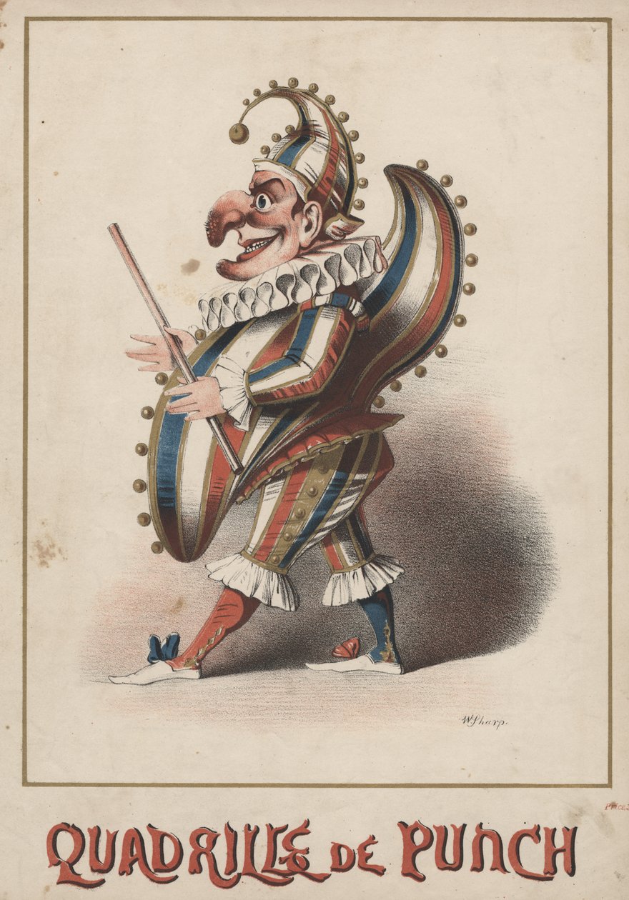 Quadrille de Punch, 1850 (chromolitho) alkotó: William Sharp